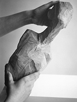 Agnes Keil, body fragment, pear, 2004, height 43cm